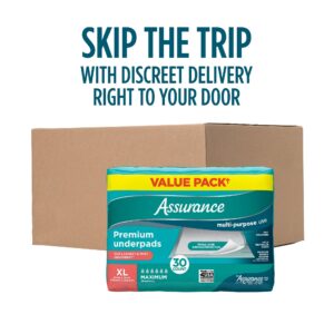 Assurance Unisex Premium Underpad for Adults, XL , Maximum Absorbency (30 Count) - Image 7