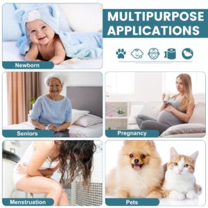 KEKOY 3 Pack Washable Bed Pads for Incontinence Reusable, 4 Layer Waterproof Absorbent Incontinence Bed Pads, Pee Pads for Adults, Dogs, Pets, 18*24" - Image 3