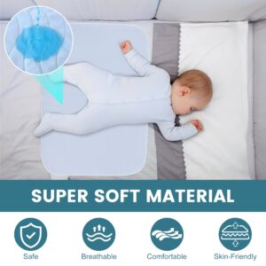 KEKOY 3 Pack Washable Bed Pads for Incontinence Reusable, 4 Layer Waterproof Absorbent Incontinence Bed Pads, Pee Pads for Adults, Dogs, Pets, 18*24" - Image 4