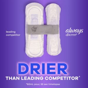 Always Discreet Incontinence Pads, Heavy Absorbency, Regular Length, 48 CT - Image 9