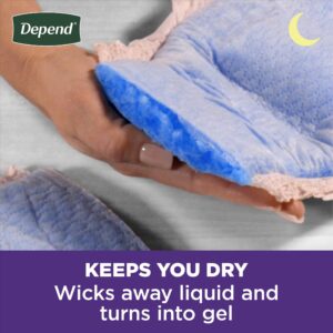 Depend Night Defense Incontinence Underwear for Women, Adult Diapers, L, 14 Count - Image 2