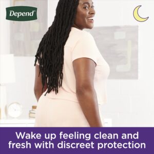 Depend Night Defense Incontinence Underwear for Women, Adult Diapers, L, 14 Count - Image 3
