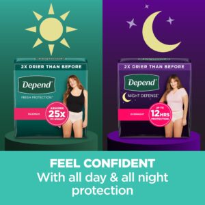 Depend Night Defense Incontinence Underwear for Women, Adult Diapers, L, 14 Count - Image 5