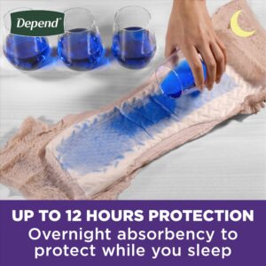 Depend Night Defense Incontinence Underwear for Women, Adult Diapers, L, 14 Count - Image 10