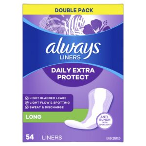 Always Anti-Bunch Xtra Protection Daily Liners, Long, Unscented, 108 CT - Image 9