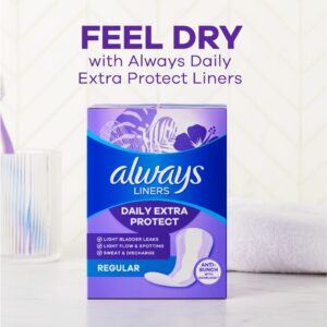 Always Anti-Bunch Xtra Protection Daily Liners, Long, Unscented, 108 CT - Image 10