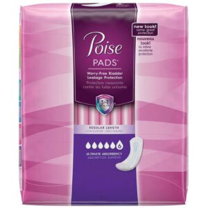 Poise Ultimate Coverage Protection Supreme Pad 14.37 L" Pack(age) (33 Each) - Image 1