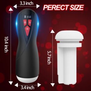 AYIYUN Automatic Male Masturbators Sex Toys for Men, with 9 Vibrating & 5 Suction Modes,Silicone LCD Display Stroker Self-Pleasure Masturbation Adult Toy - Image 4
