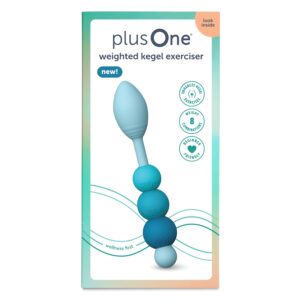 plusOne Weighted Silicone Kegel Exerciser, Build Strength, 3 Weight Sizes - Image 6