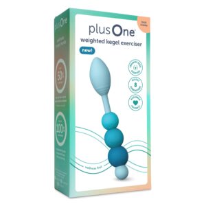 plusOne Weighted Silicone Kegel Exerciser, Build Strength, 3 Weight Sizes - Image 7