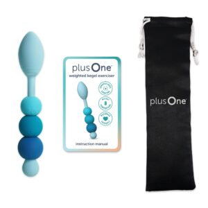 plusOne Weighted Silicone Kegel Exerciser, Build Strength, 3 Weight Sizes - Image 14
