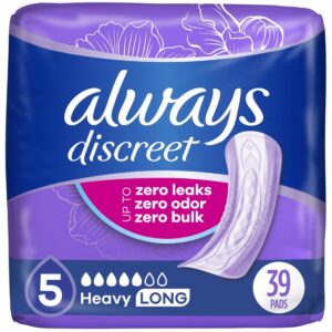 Always Discreet Incontinence Pads for Women, Heavy Absorbency, Long Length, 64 Count - Image 11