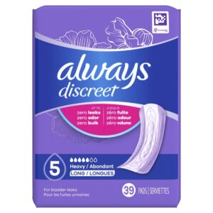 Always Discreet Incontinence Pads for Women, Heavy Absorbency, Long Length, 64 Count - Image 17