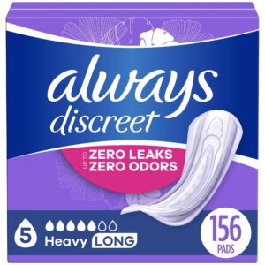 Always Discreet Incontinence Pads for Women, Heavy Absorbency, Long Length, 64 Count - Image 22