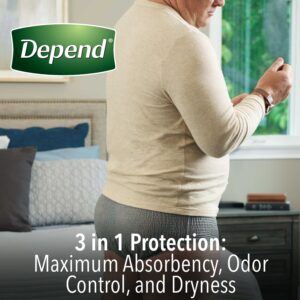 Depend FIT-FLEX Incontinence Underwear for Men, Maximum Absorbency, L, Grey, 78 Count - Image 5