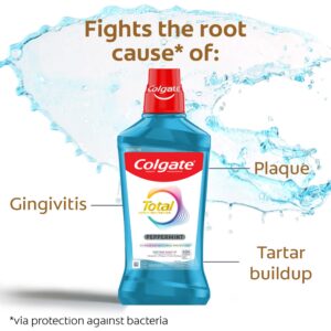 Colgate Total Alcohol Free Mouthwash, Peppermint, 1.0 L - Image 10