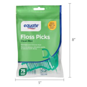 Equate Floss Picks, Clean Mint Flavor (75 Count), Compare to Oral-B® Glide + Scope® Outlast® - Image 6