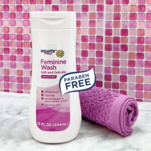 Equate Feminine Wash for Sensitive Skin, Soft & Delicate, 15 fl oz - Image 4