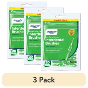 Equate Interdental Brushes with Anti-Bacterial Caps for Tight Spaces (20 Count), Compare to GUM® Proxabrush® Go-Betweens® Cleaners, Tight - Image 9