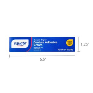 Equate Complete Original Denture Adhesive Cream, 2.4 oz, Compare to Fixodent® Complete Original - Image 4