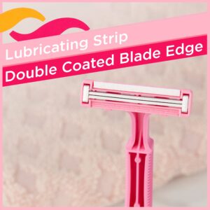 Equate Women's 2 Blade Disposable Razors, Pink (5 Count), Compare to Daisy® - Image 7