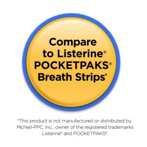 Equate Fresh Mint Oral Care Breath Strips (5 Packs of 24 Strips), Compare to Listerine® PocketPaks® Breath Strips - Image 6