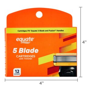 Equate 5 Blade Cartridges with Trimmer, 12 Count - Image 4