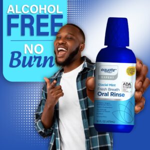 Equate Glacial Mint Fresh Alcohol-Free Oral Rinse, 16 fl oz, Compare to TheraBreath® Fresh Breath Oral Rinse - Icy Mint - Image 13