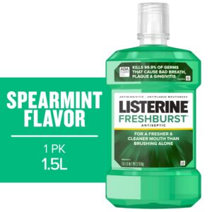 Listerine Freshburst Antiseptic Mouthwash Oral Care, Mint, 1.5 L - Image 1