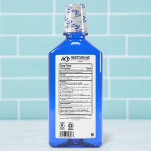 ACT Restoring Anticavity Fluoride Mouthwash With 11% Alcohol, Repairs Enamel & Strengthens Teeth, Cool Mint, 33.8 fl. oz. - Image 12