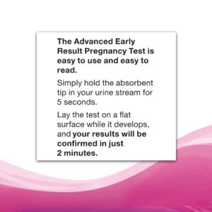 Equate Advanced Early Pregnancy Test with Flood Guard, Can Tell You 5 Days Sooner Than Your Missed Period (2 Count), Compare to First Response® - Image 5