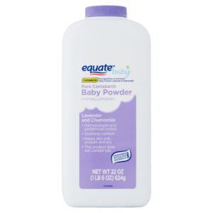 Equate Baby Pure Cornstarch Baby Powder with Lavender and Chamomile, 22 oz - Image 10