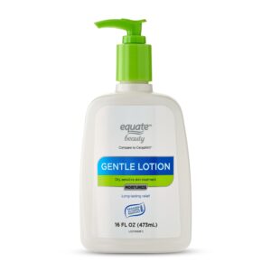 Equate Gentle Lotion for Face Care of Dry & Sensitive Skin, Fragrance Free, 16 fl oz, Compare to Cetaphil®