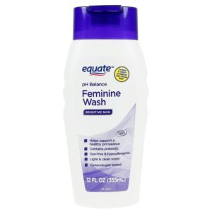 Equate pH Balance Feminine Wash for Sensitive Skin, 12 fl oz, Compare to Vagisil® pH Balance® Daily Intimate Wash - Image 1