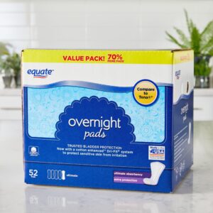 Equate Options Women's Incontinence Pads, Unscented, Overnight (120 Count) - Image 5