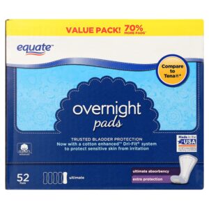 Equate Options Women's Incontinence Pads, Unscented, Overnight (120 Count) - Image 9
