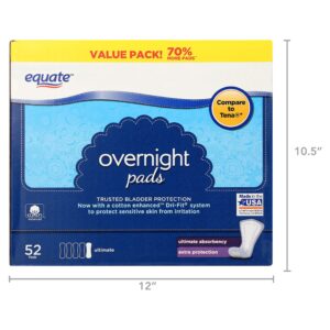Equate Options Women's Incontinence Pads, Unscented, Overnight (120 Count) - Image 14