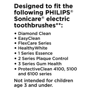 Equate Advanced Clean Replacement Brush Heads for Philips® Sonicare® Click-on Electric Toothbrushes, White (4 Count), Compare to Philips® Sonicare® Plaque Control - Image 3