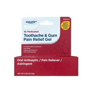 Equate 4X Medicated Toothache & Gum Pain Relief Gel for Oral Pain, 0.25 oz, Compare to Orajel™ 4X Medicated Toothache and Gum Gel Active Ingredients - Image 11