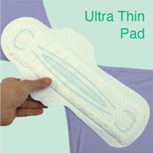 Equate Ultra Thin Pads with Wings, Extra Heavy Overnight, Unscented, 68 Count - Image 3