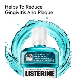 Listerine Cool Mint Antiseptic Mouthwash Oral Care for Bad Breath, 250 mL - Image 4