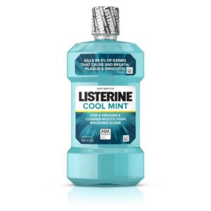 Listerine Cool Mint Antiseptic Mouthwash Oral Care for Bad Breath, 250 mL - Image 11