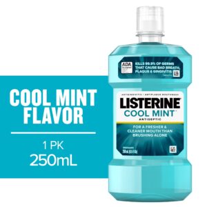 Listerine Cool Mint Antiseptic Mouthwash Oral Care for Bad Breath, 250 mL - Image 14