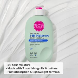 eos Shea Better Body Lotion- Crème de Pistachio, Soothes Dry Skin, 16 fl oz - Image 4
