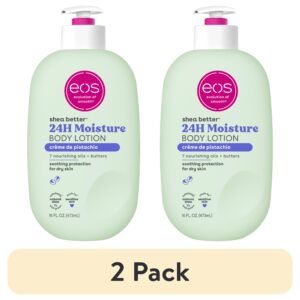 eos Shea Better Body Lotion- Crème de Pistachio, Soothes Dry Skin, 16 fl oz - Image 8