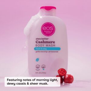 eos Shea Better Cashmere Body Wash - Fresh & Cozy, Creamy Gel Formula, 16 oz. - Image 2