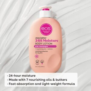 eos Shea Better Body Lotion for Dry Skin, Pink Champagne, 16 fl oz - Image 4