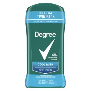 Degree Men Original Antiperspirant Deodorant for Men Cool Rush Twin Pack, 2.7oz - Image 12