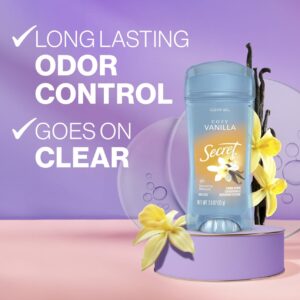 Secret Fresh Clear Gel Antiperspirant Deodorant for Women, Cozy Vanilla Scent, 2.6 oz - Image 2