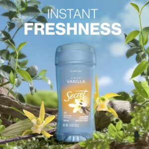 Secret Fresh Clear Gel Antiperspirant Deodorant for Women, Cozy Vanilla Scent, 2.6 oz - Image 6